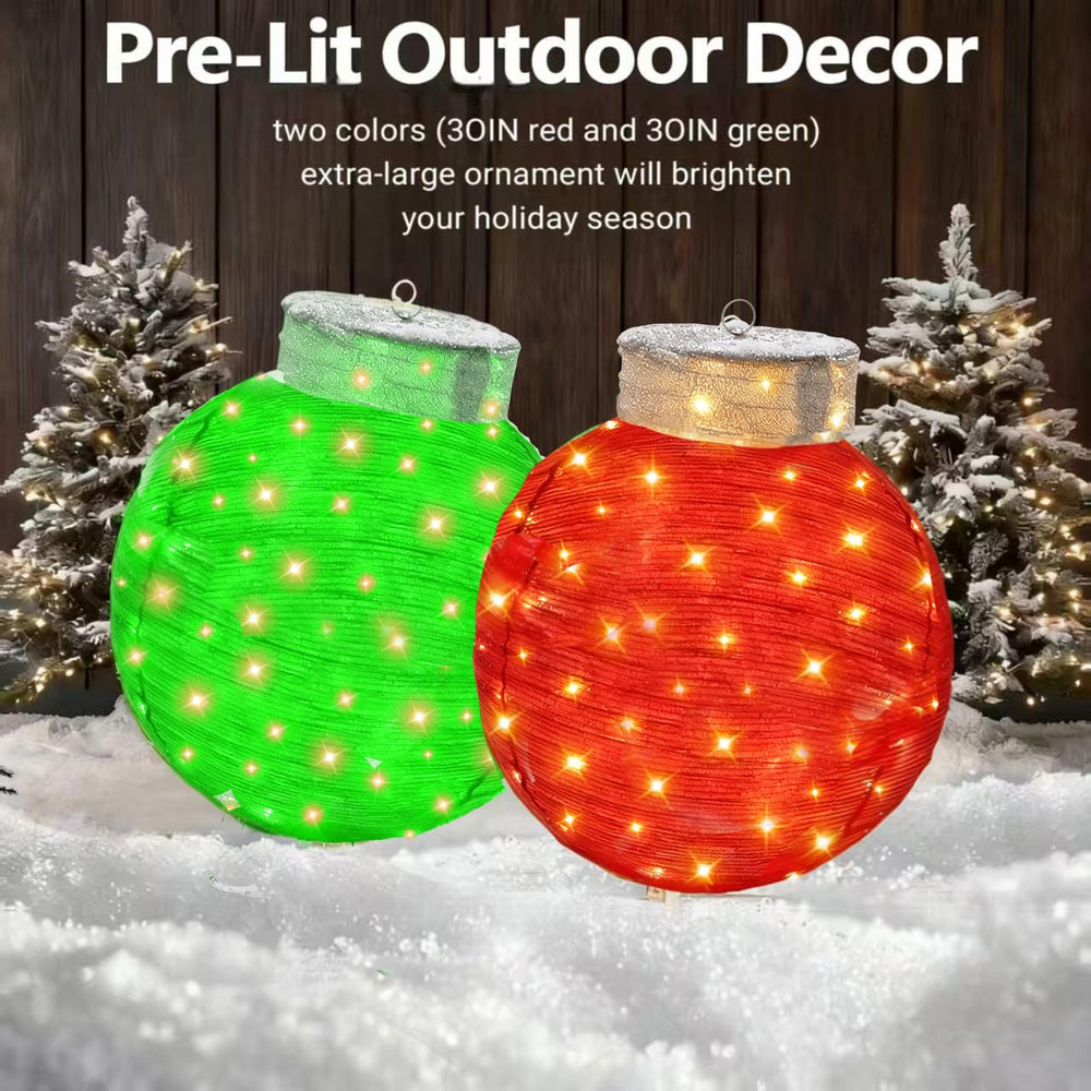FISHOPE close-up of warm LED lights illuminating the ornament for bright, energy-saving glow