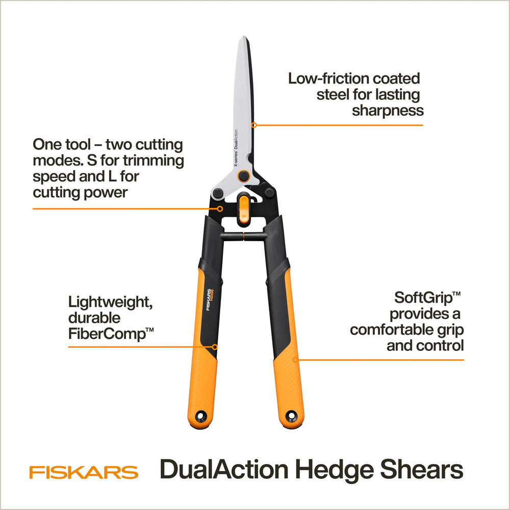 Fiskars close-up of low-friction blade edge for cleaner cuts