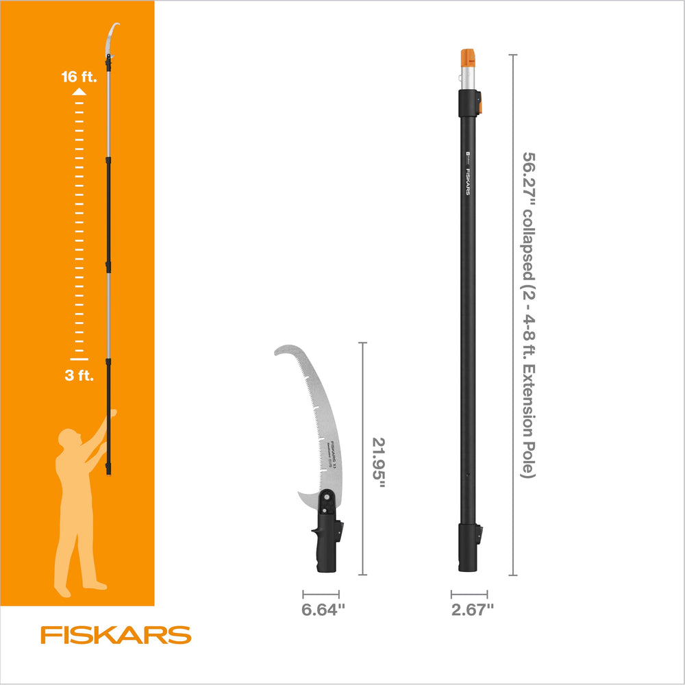 Fiskars disassembled components stored compactly for easy transport