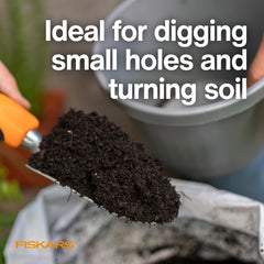 Fiskars ergonomic non-slip handle detail providing comfortable grip and control