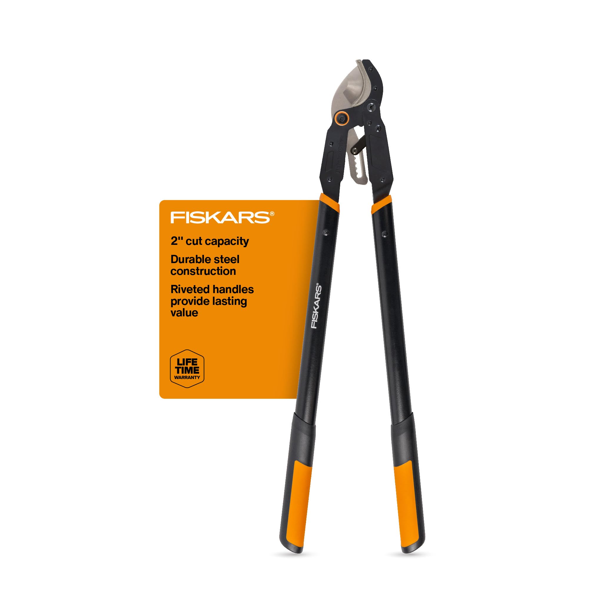 Fiskars front view showing loppers and packaging for easy identification and purchase