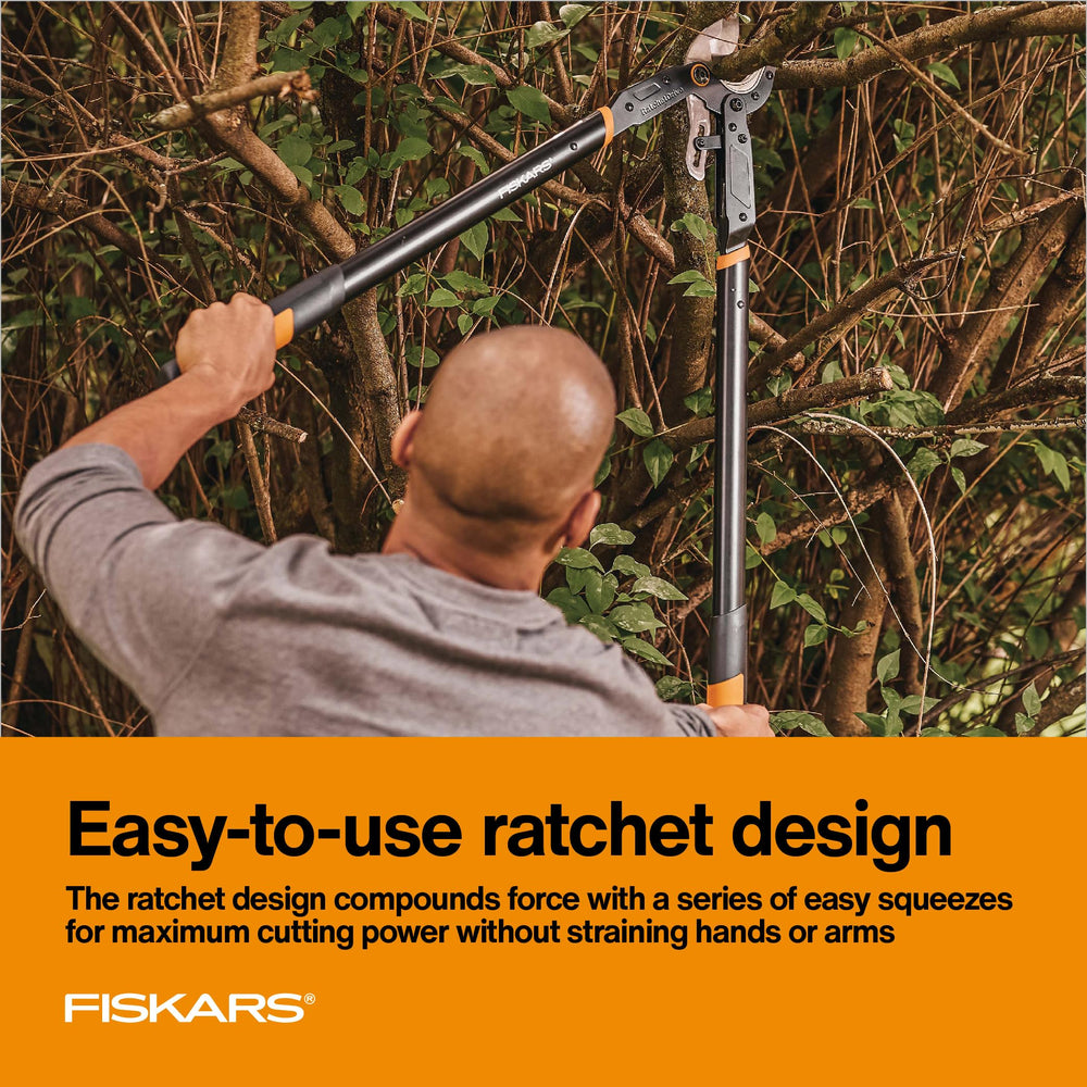 Fiskars handle rivet detail highlighting solid construction and long-lasting strength
