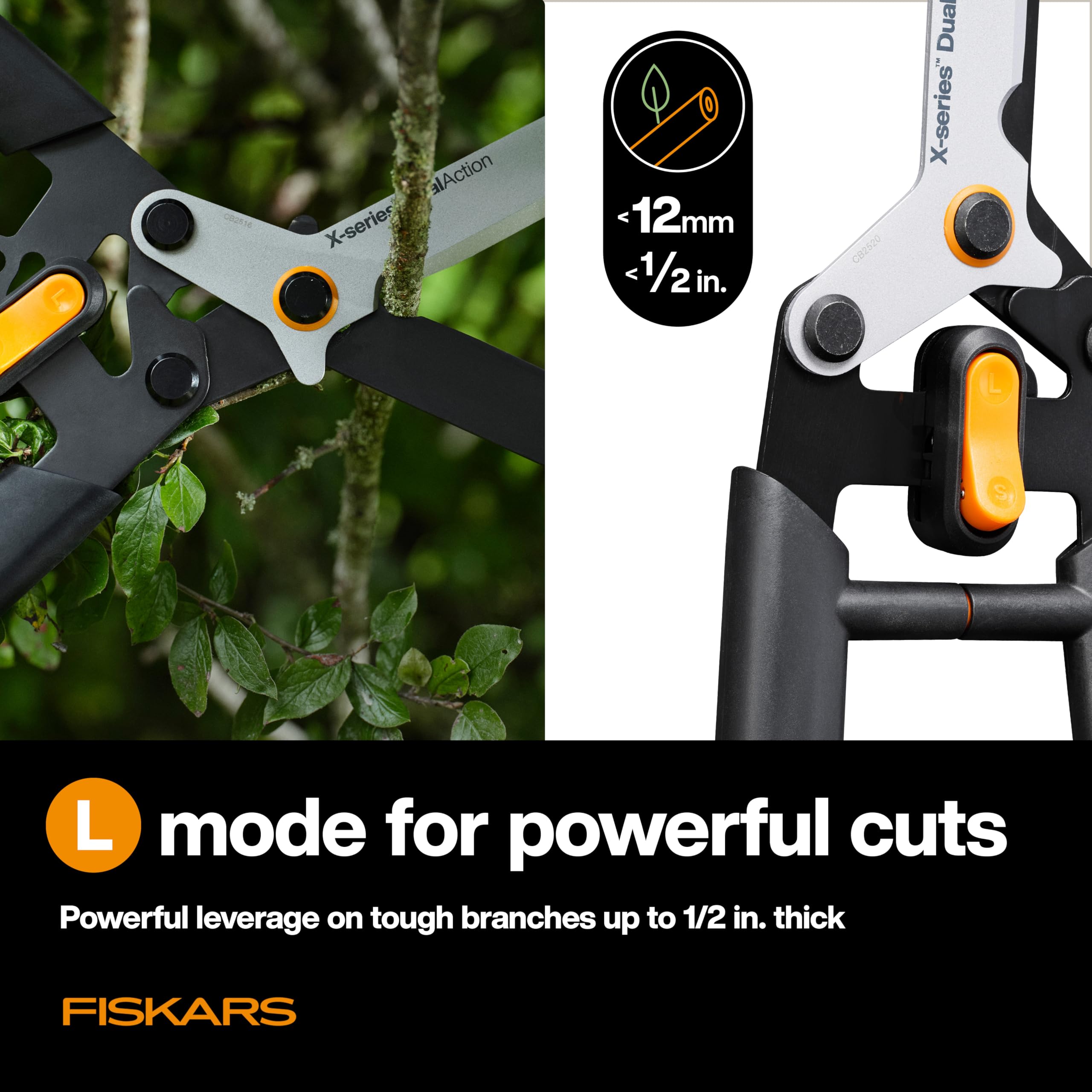 Fiskars SoftGrip handle close-up for comfortable secure hold
