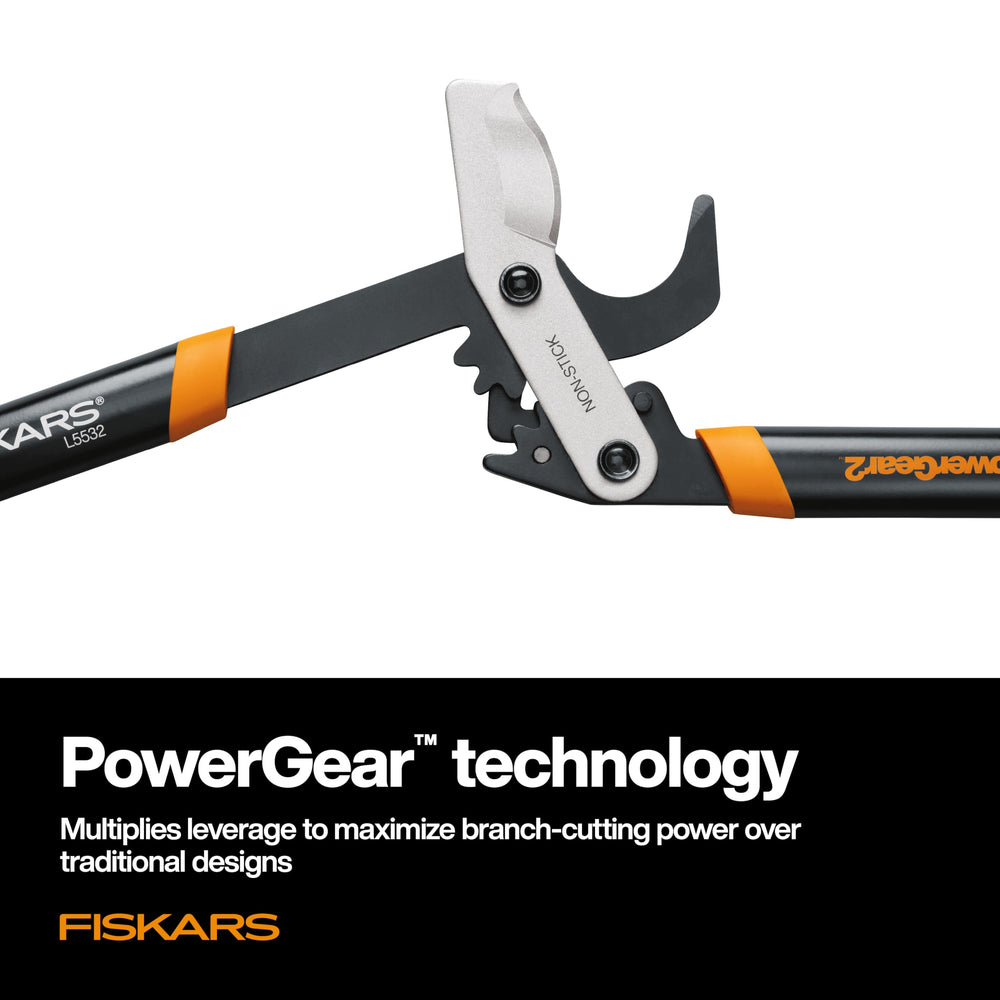 Fiskars softgrip handle detail offering comfort and improved control