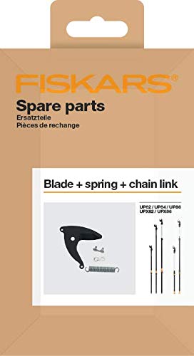 Fiskars installed kit on UPX86 pruner cutting a small branch for restored performance