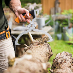 Fiskars ergonomic handle detail delivering non-slip control benefit