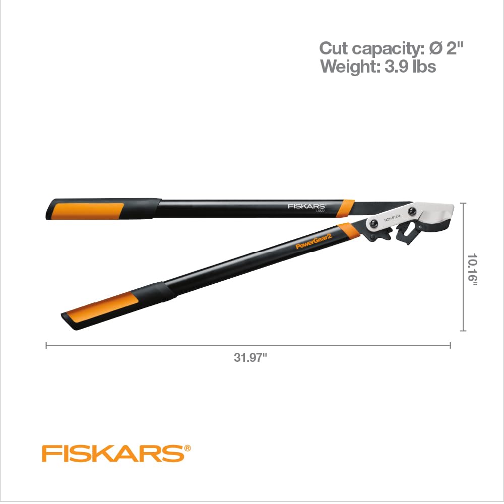 Fiskars lopper staged in garden demonstrating practical yard use
