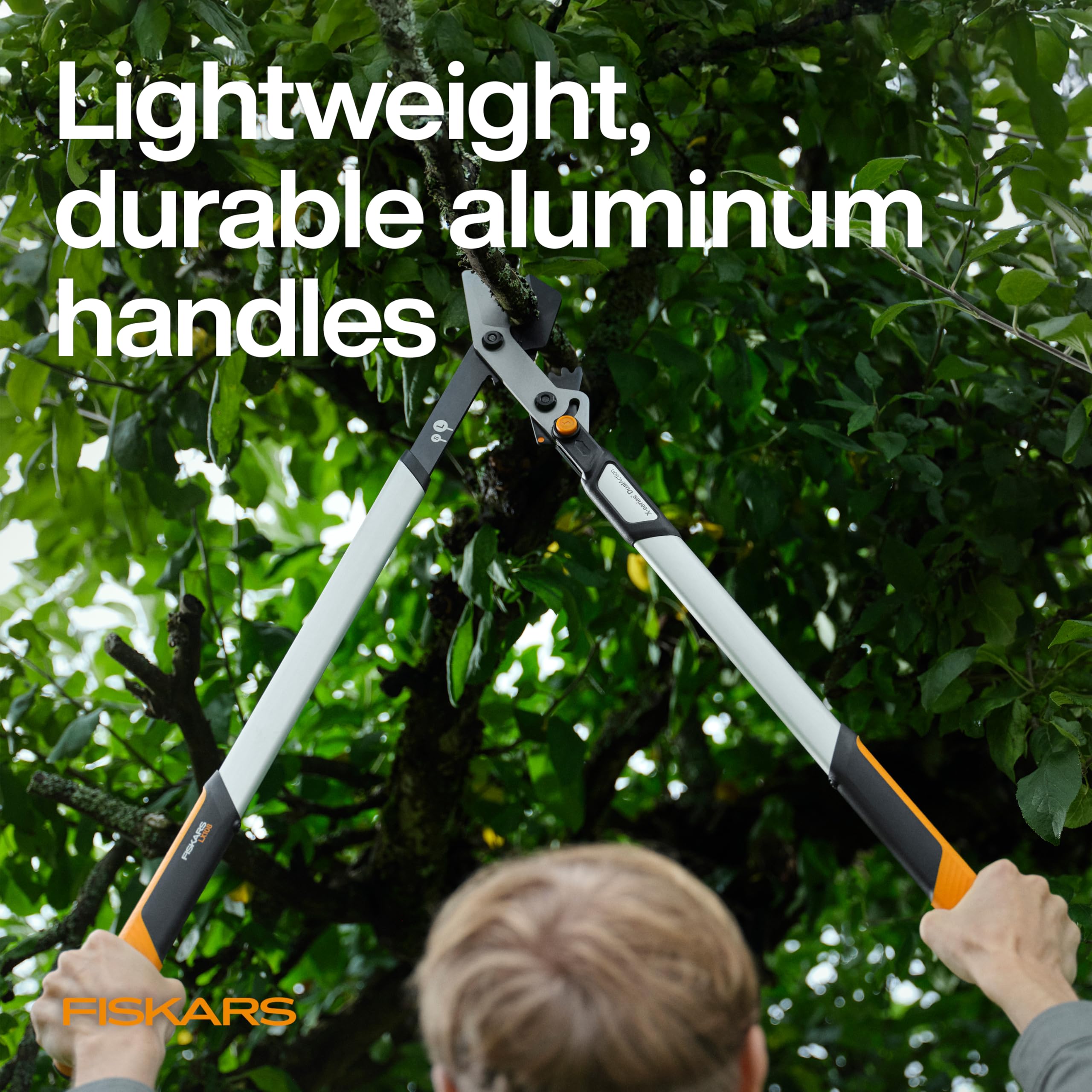 Fiskars loppers cutting 40mm stem for fast precise snips
