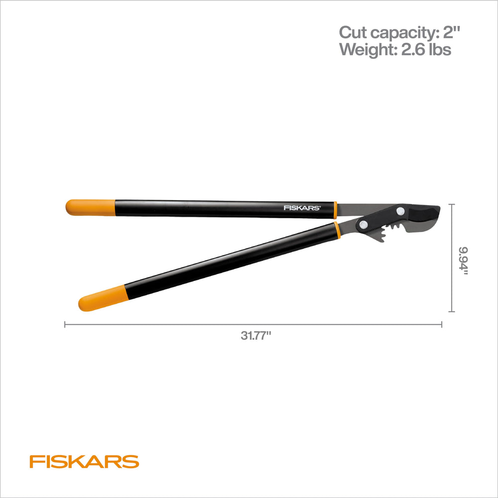 Fiskars product packaging and lifetime warranty label showing reliability benefit