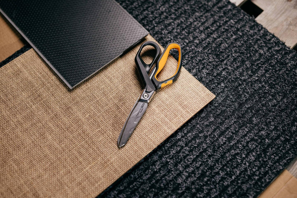 Fiskars in toolbox showing easy identification and storage benefit