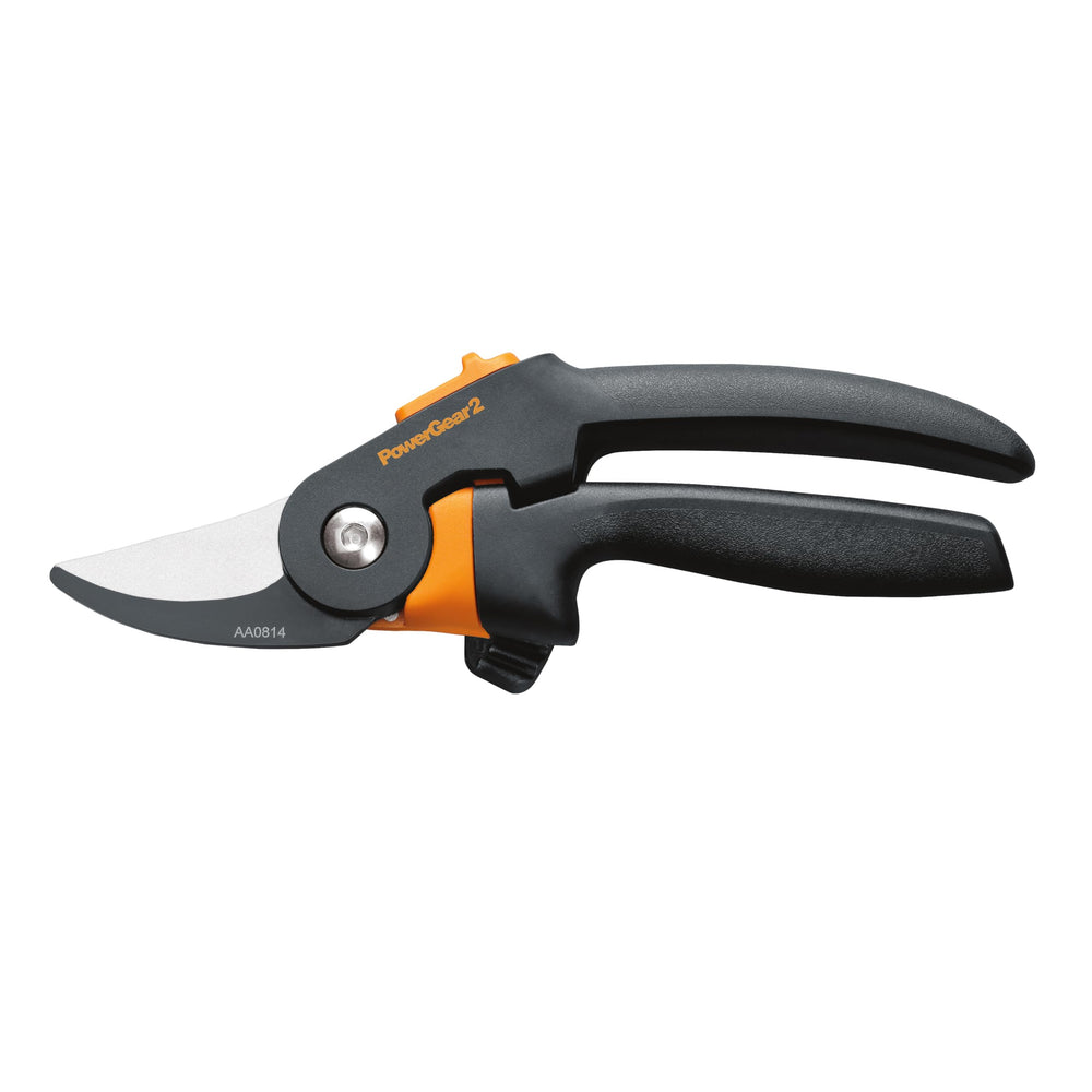 Fiskars PowerGear2 in a garden scene demonstrating comfortable use outdoors