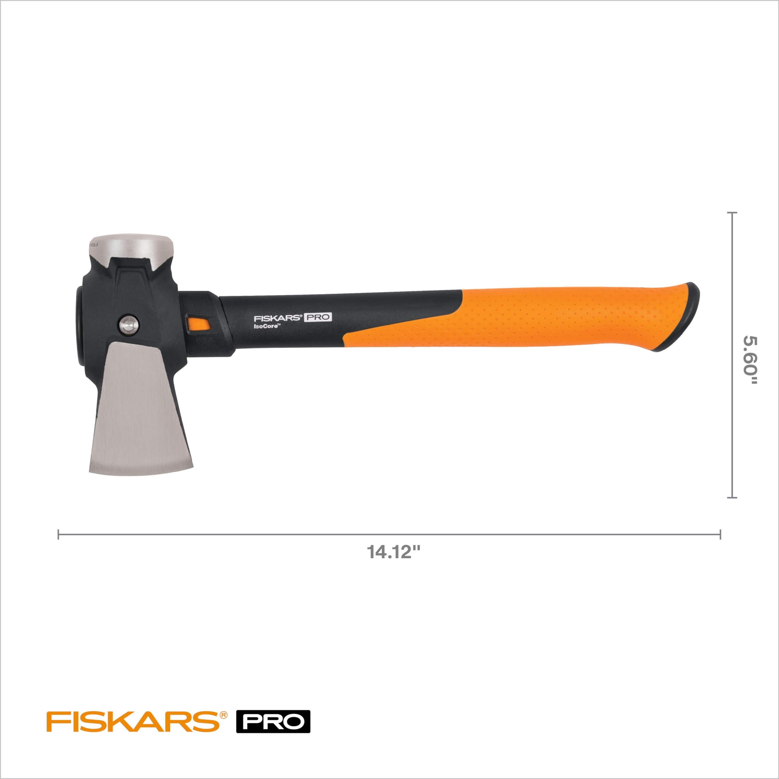 Fiskars textured non-slip grip close-up for improved control and safety