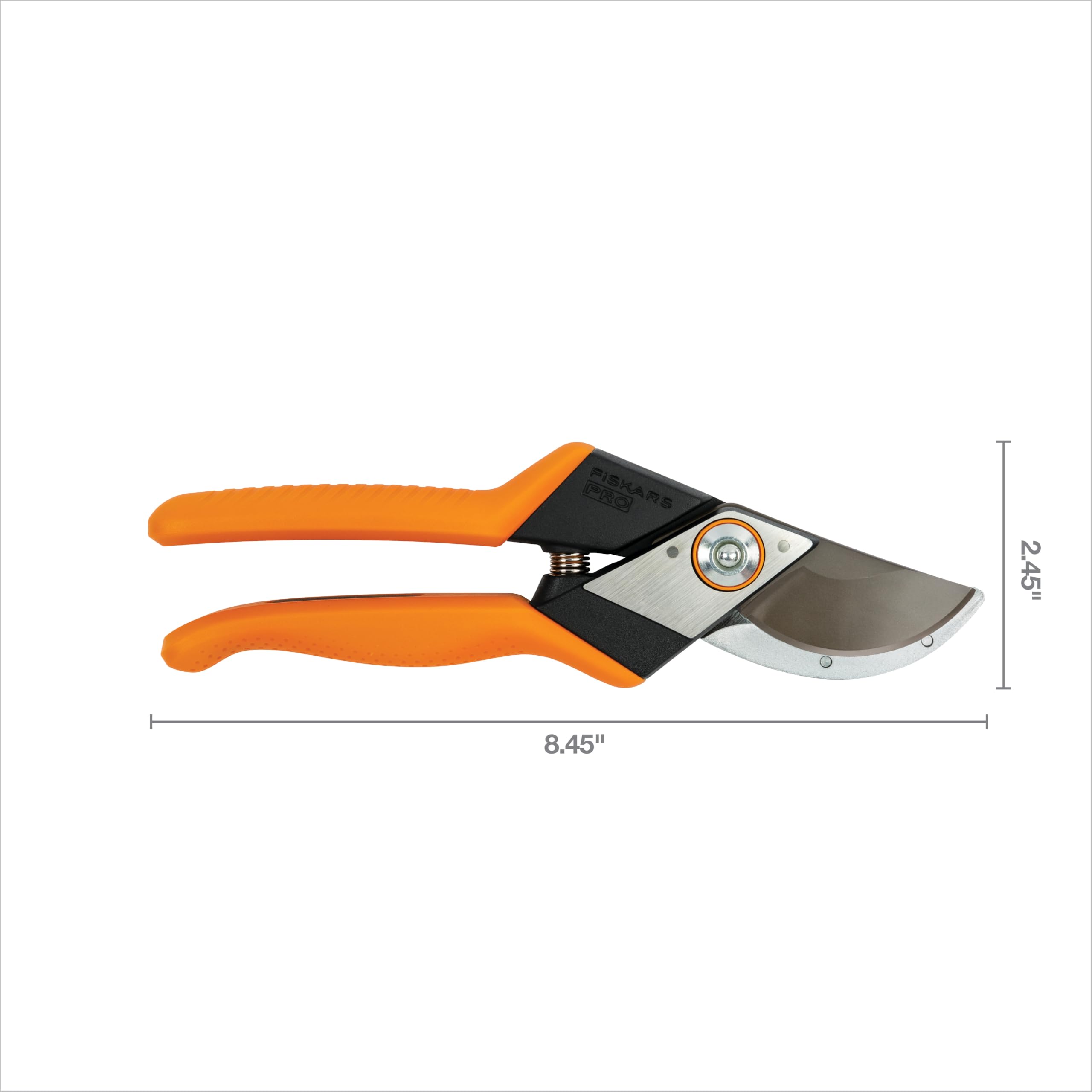 Fiskars held in hand for scale showing comfortable ergonomic size and control