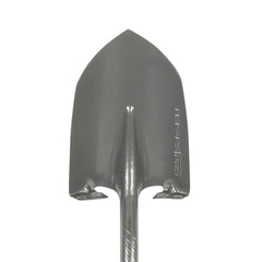 Fiskars sharpened steel blade close-up for easier soil penetration benefit