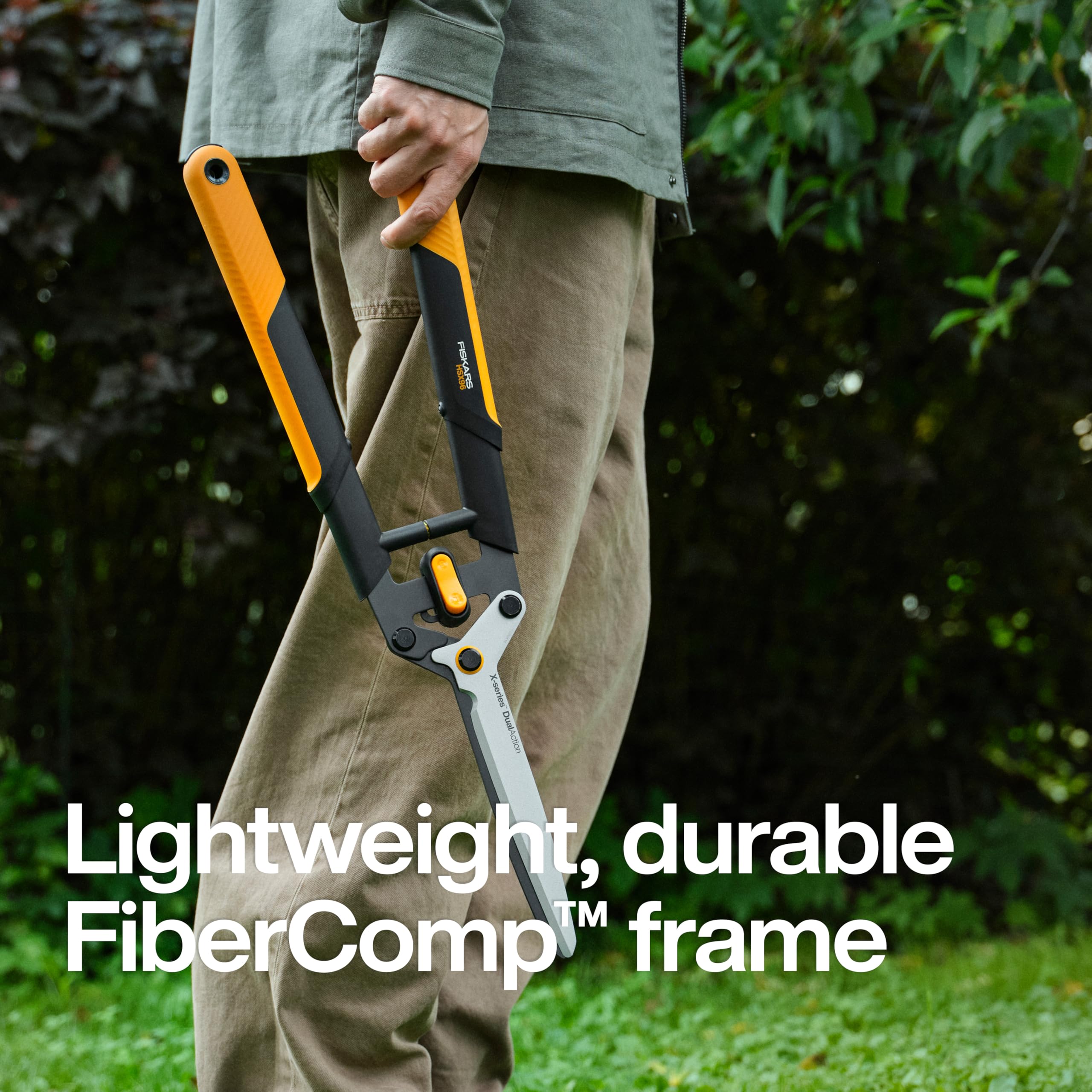 Fiskars shock bumper detail cushioning impact to reduce fatigue