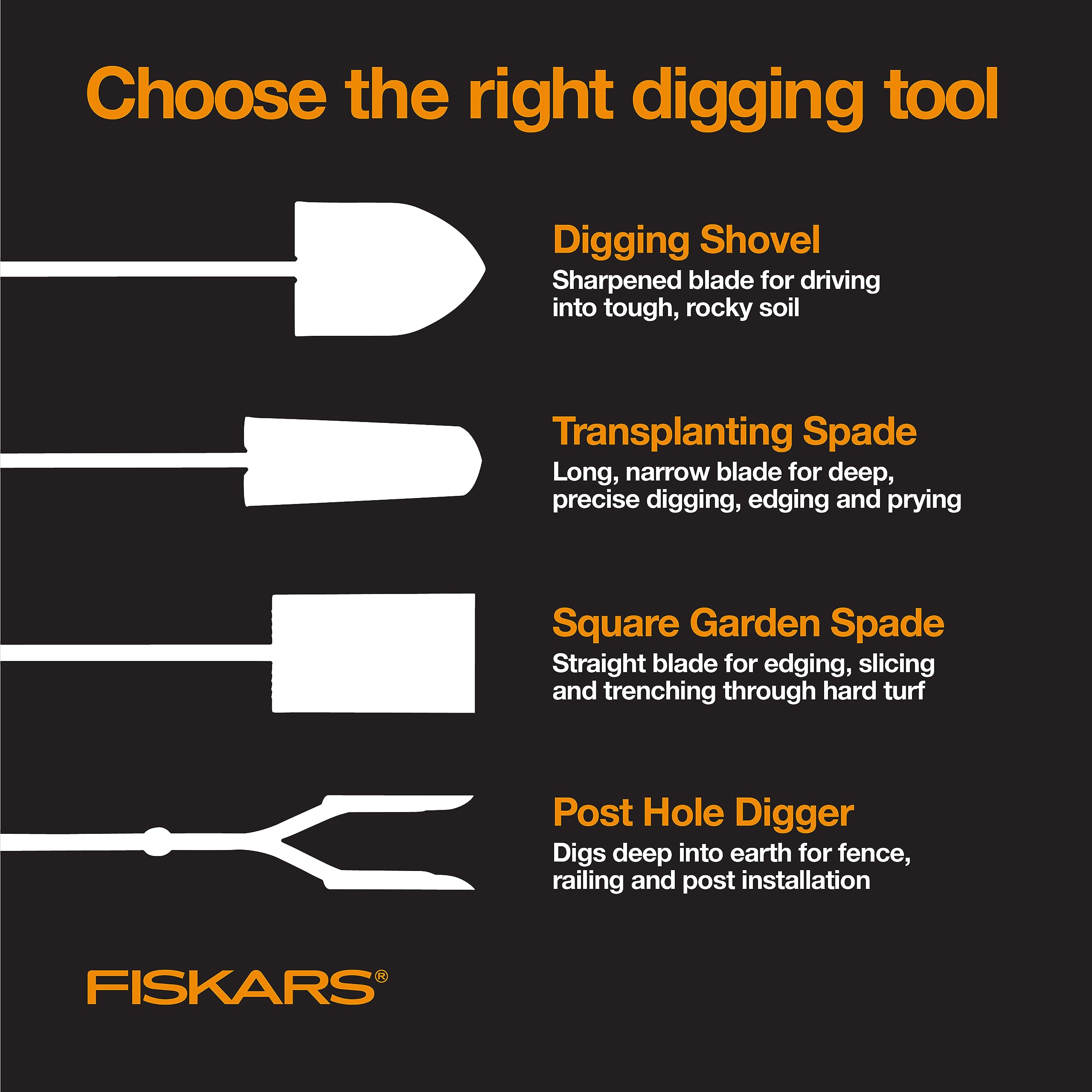 Fiskars shovel beside a freshly dug planting hole highlighting digging efficiency