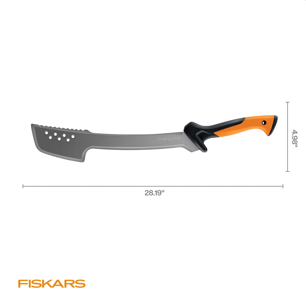 Fiskars splitting small log illustrating axe-head power for light wood splitting