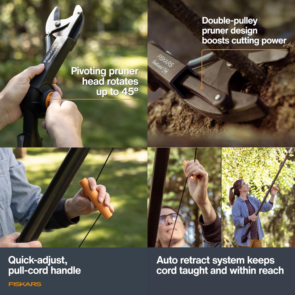 Fiskars disassembled components arranged for compact, easy storage