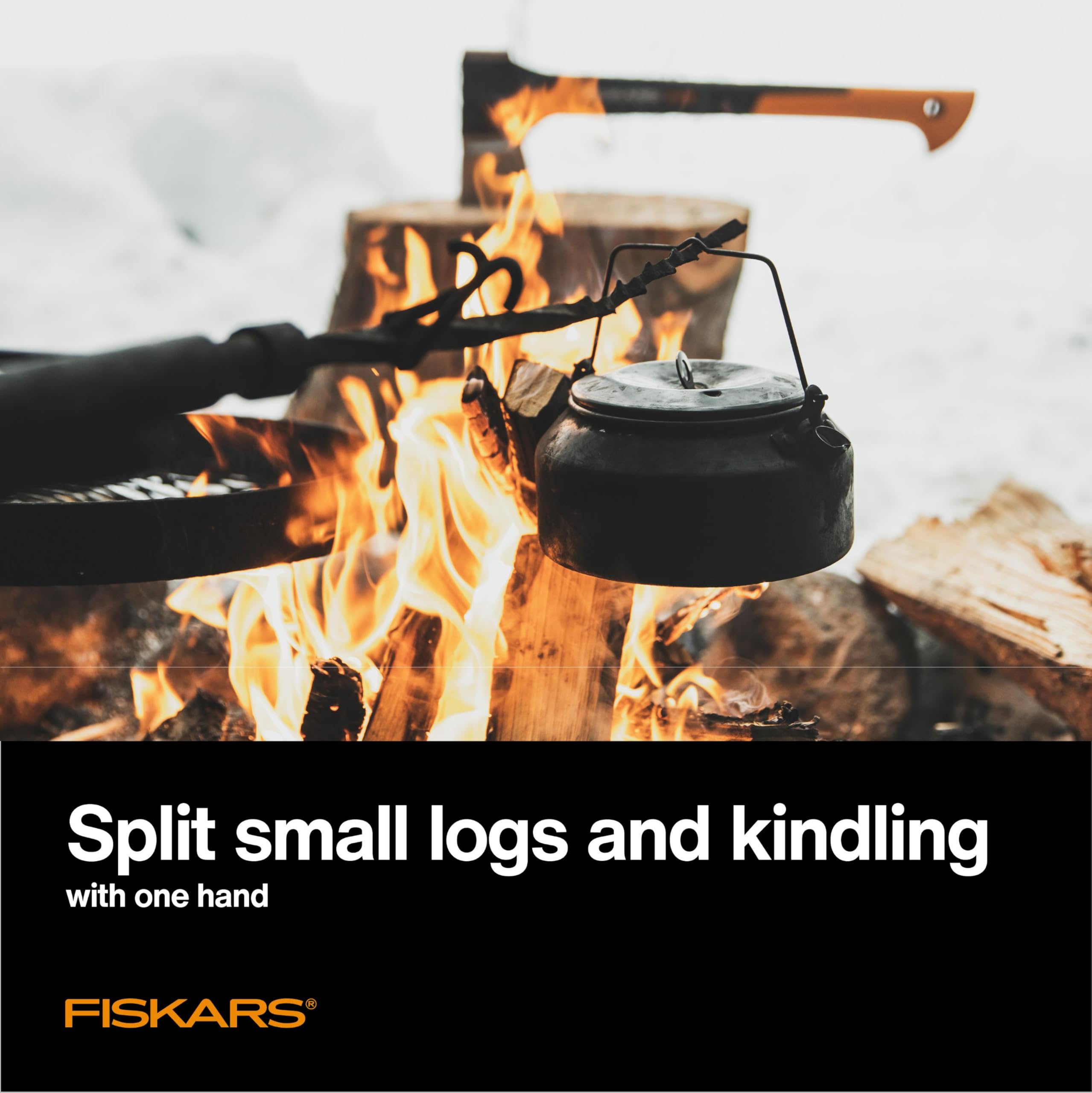 Fiskars X11 head-handle insert-mold connection demonstrating secure durability