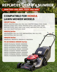 Fismiuta upper mulching blade close-up showing sharp edge for finer clippings benefit
