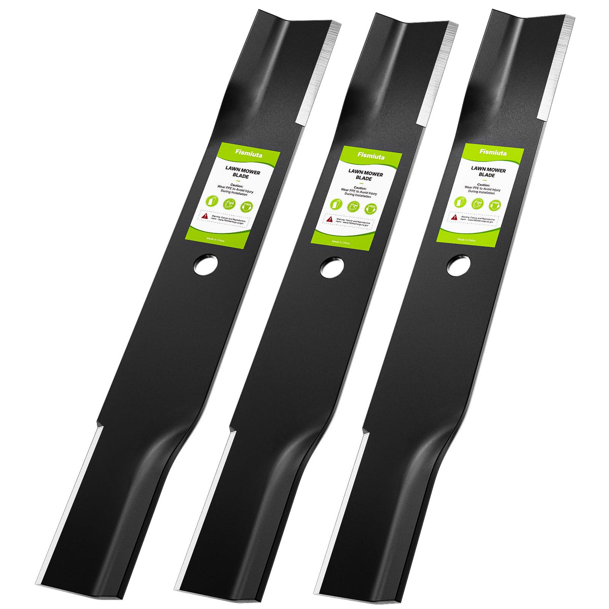 Fismiuta front view of 3-pack blades showing packaging and compatibility benefits