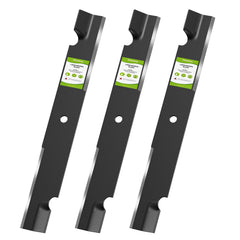 Fismiuta front view of three 60-inch blades showing packaging and compatibility info, reliable replacement