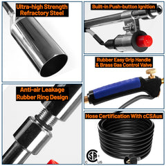 Fiulensyi 10ft hose and connector detail highlighting durable, leak-resistant benefit
