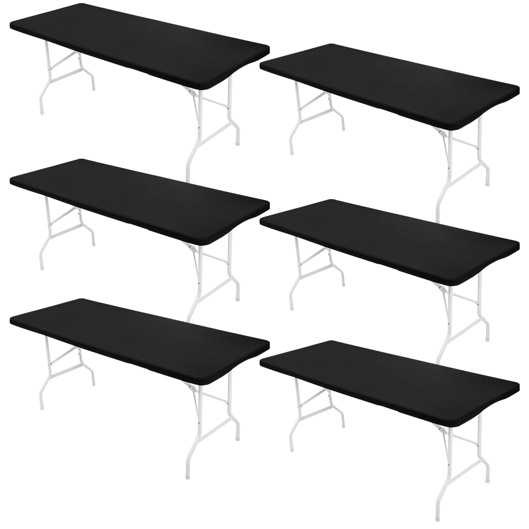 Fivenl front view on 6ft table showing neat fitted look and protection