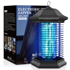 fiveye front view showing zapper protecting patio seating