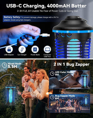 fiveye top view showing 360° UV LEDs, broad insect attraction benefit