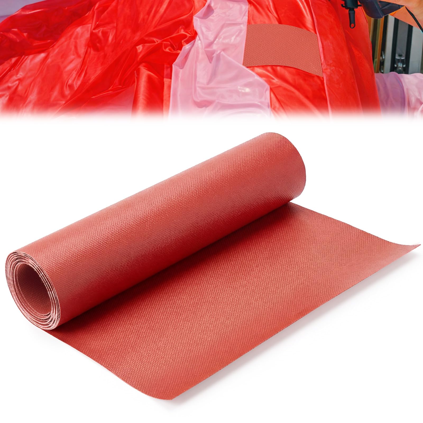 Fiwochic roll front view showing red color and full length for quick fixes