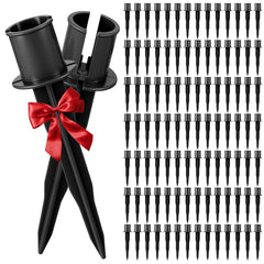 Fiwochic front view of 100 stakes pack showing quantity and outdoor readiness
