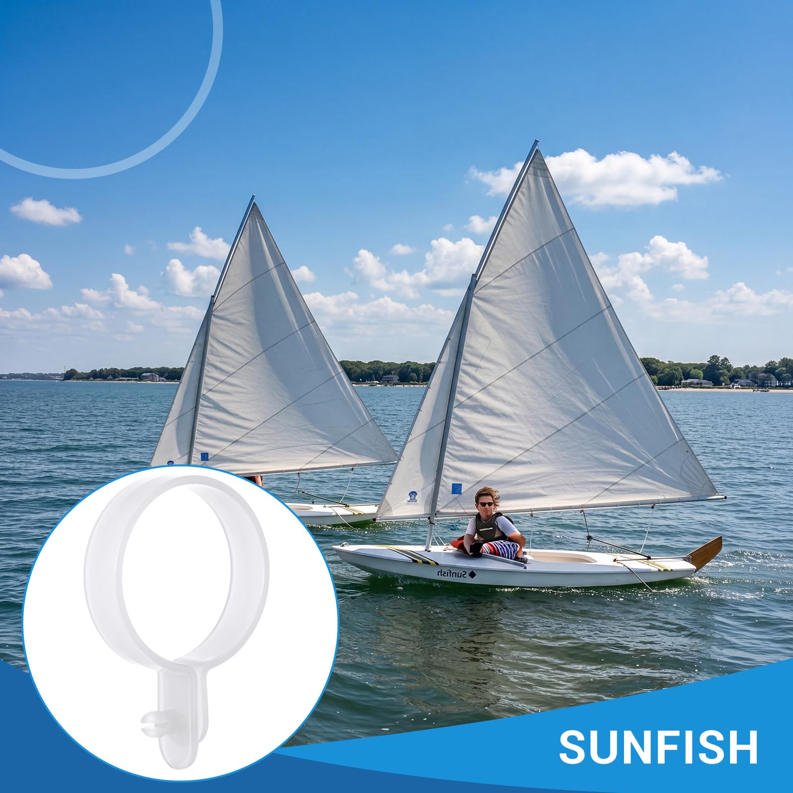 Fiwochic smooth edge profile protecting sail fabric from snags and abrasion