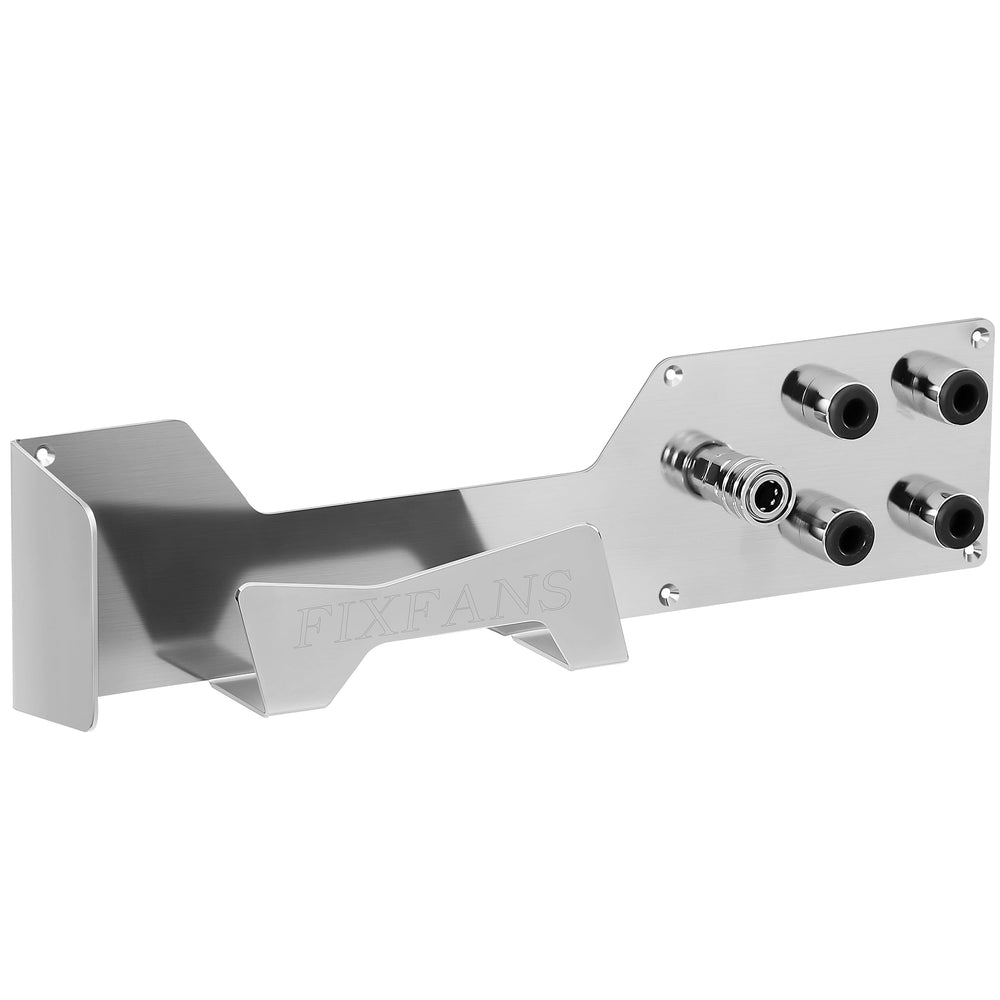 FIXFANS front view of wall-mounted holder showing organized tools and quick access