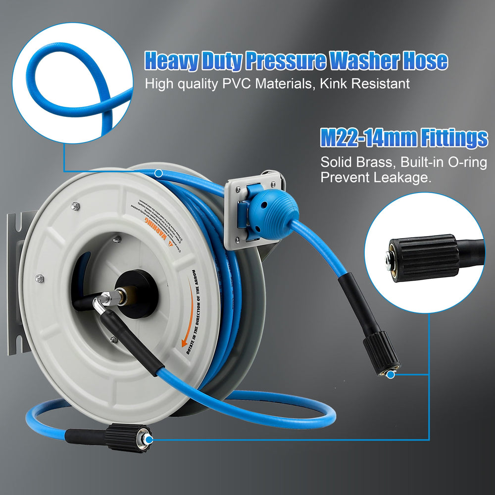 FIXFANS hose end and nozzle connection showing easy hookup convenience