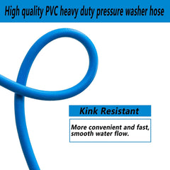 FIXFANS pressure hose in use washing a car demonstrating extended reach convenience
