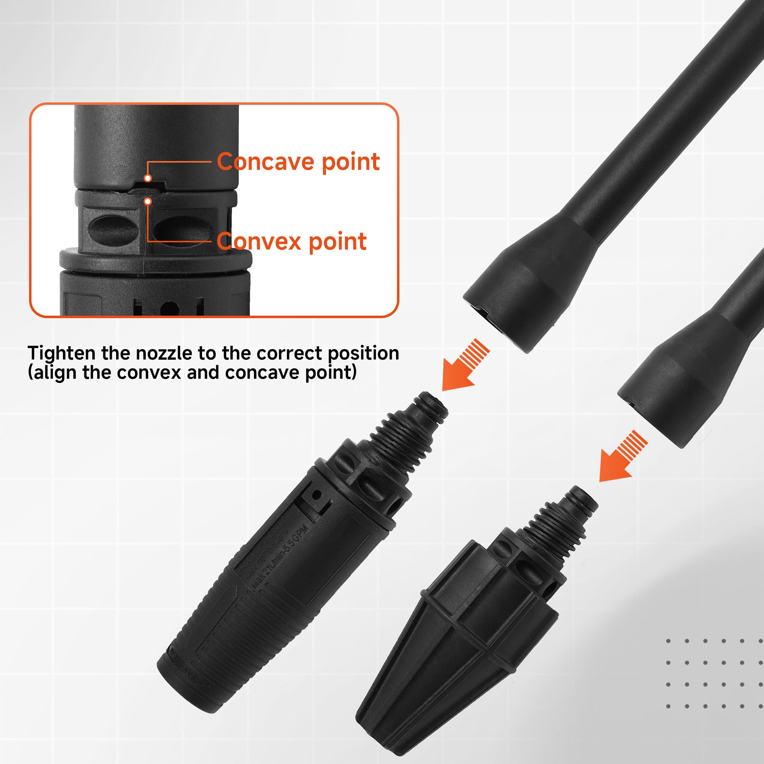 FIXFANS gun in use cleaning concrete surface showing efficient grime removal benefit