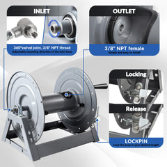 FIXFANS fittings and Teflon tape laid out for leak-proof, compatible pressure connections