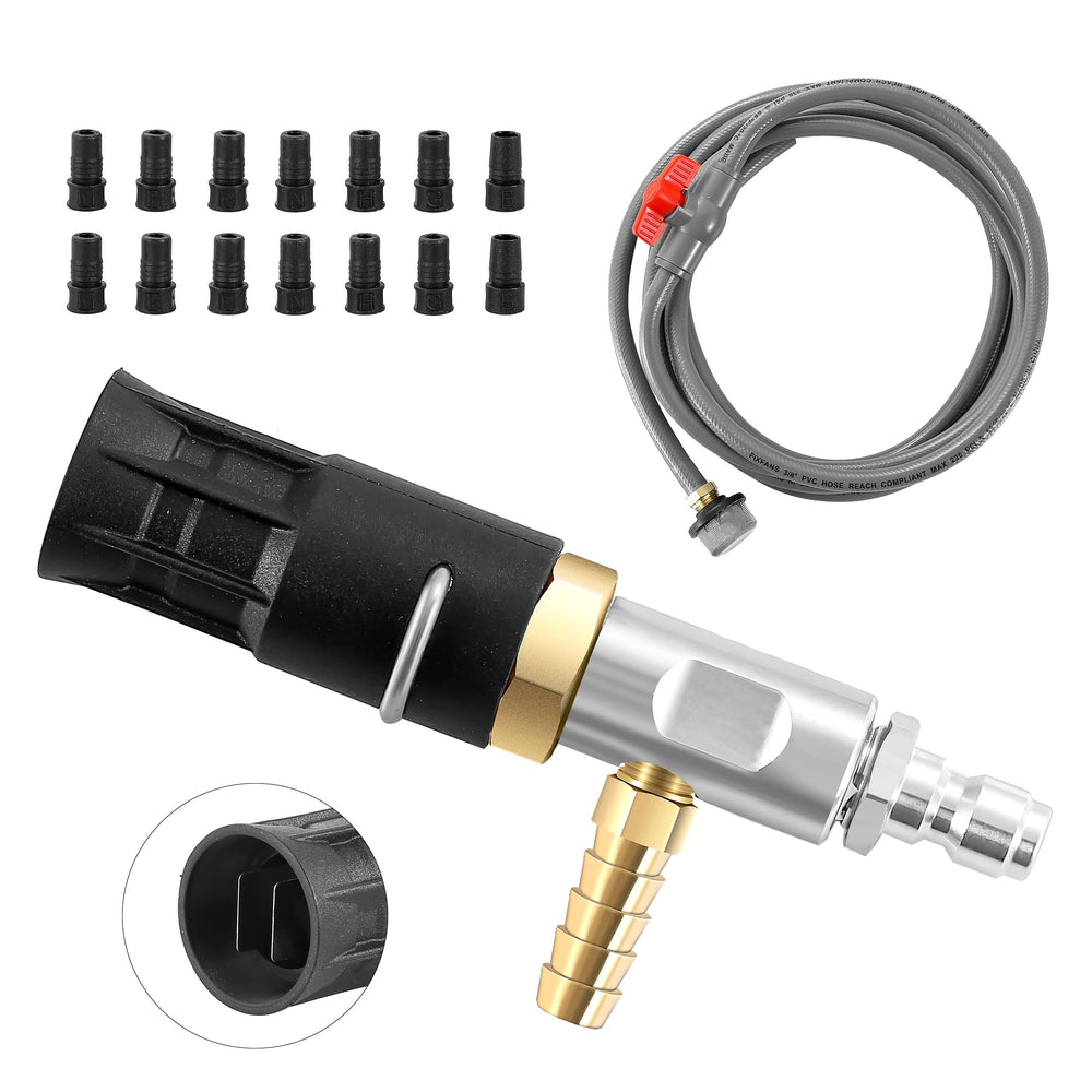 FIXFANS nozzle next to hand for size and scale comparison