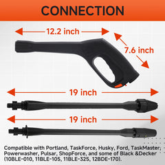 FIXFANS turbo wand rotating tip detail for concentrated cleaning power on tough stains