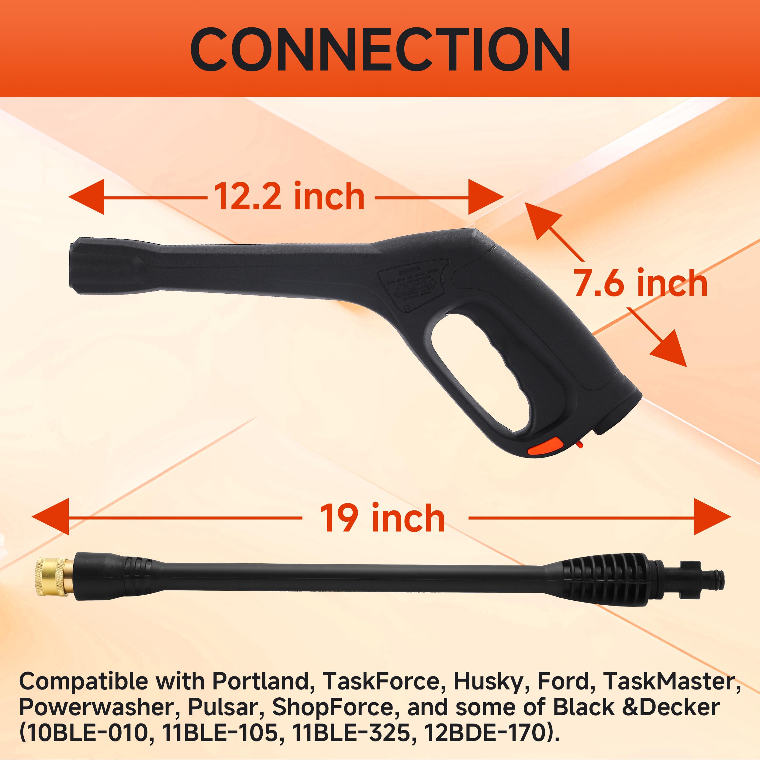 FIXFANS wand and gun connected closeup showing secure connection benefit