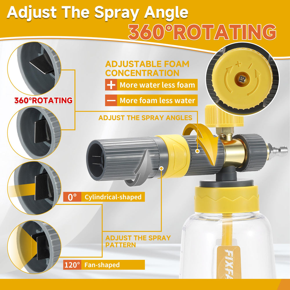 FIXFANS wide-mouth 1L bottle top showing easy filling and less spilling advantage