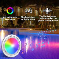 FixOasis illuminated underwater pool scene showing bright RGB ambiance