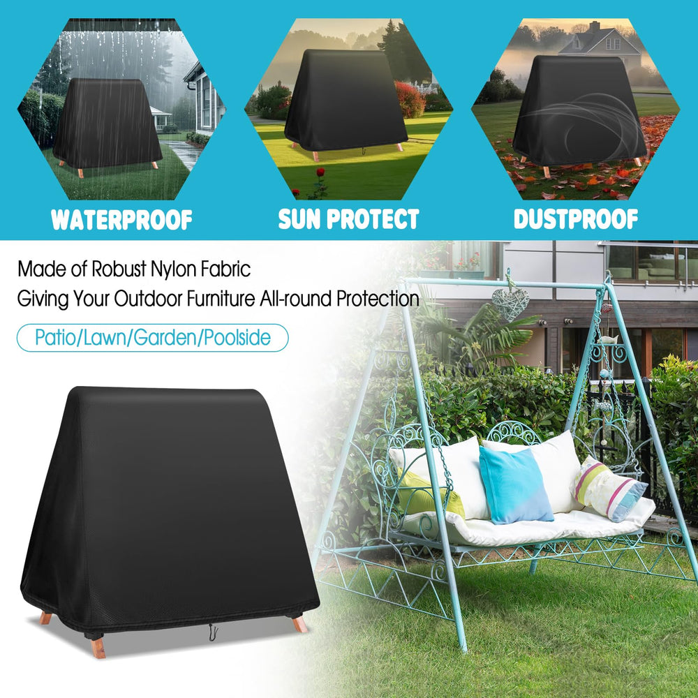 Fizentia adjustable strap and buckle securing cover against wind