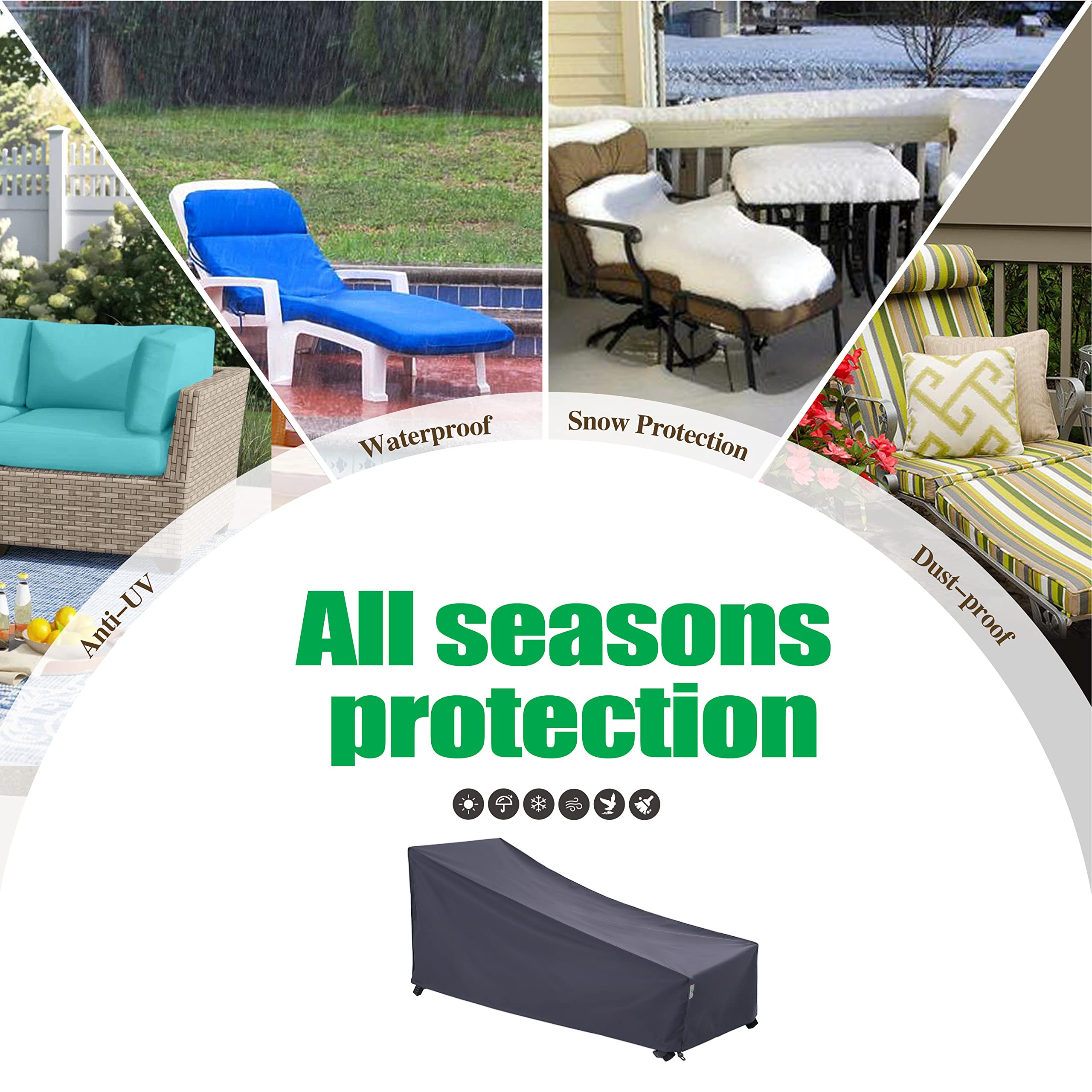 F&J Outdoors folded covers ready for compact storage and transport