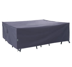 F&J Outdoors front view of extra large grey cover showing full furniture protection