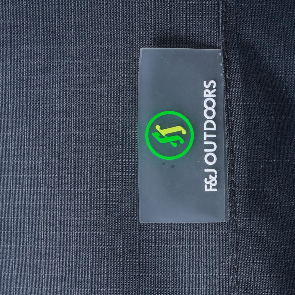 F&J Outdoors heat-taped sealed seam detail preventing water penetration