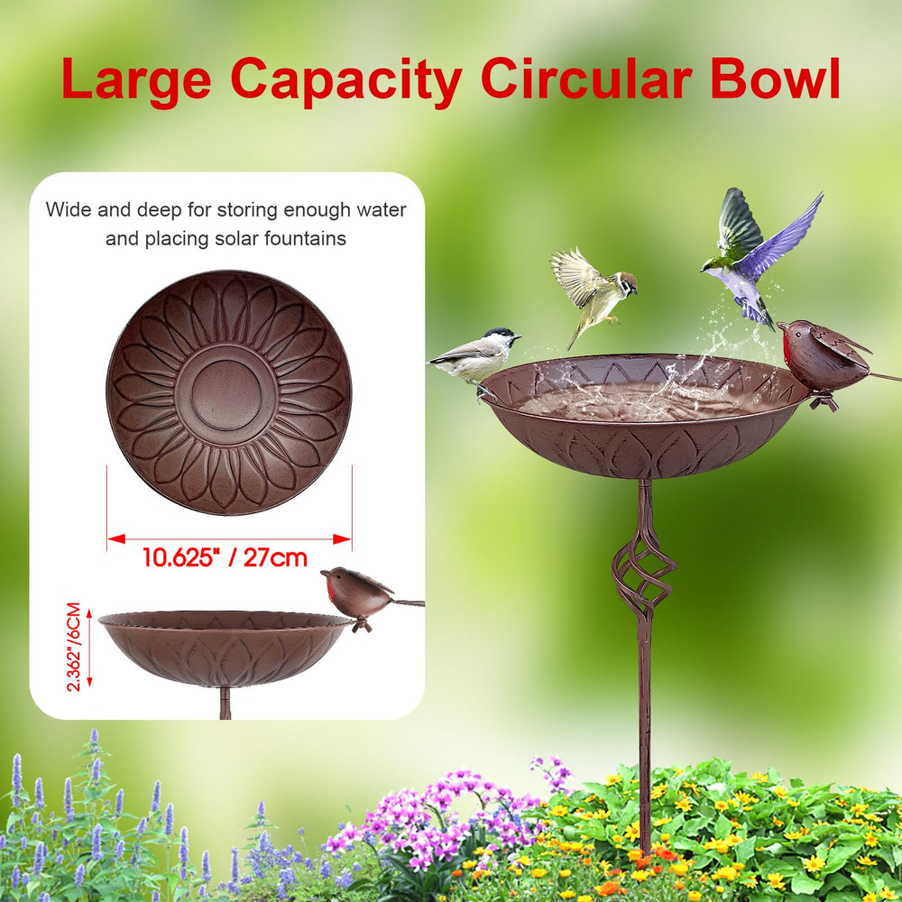 FJJYGYP bowl detail showing shallow water surface for bird bathing
