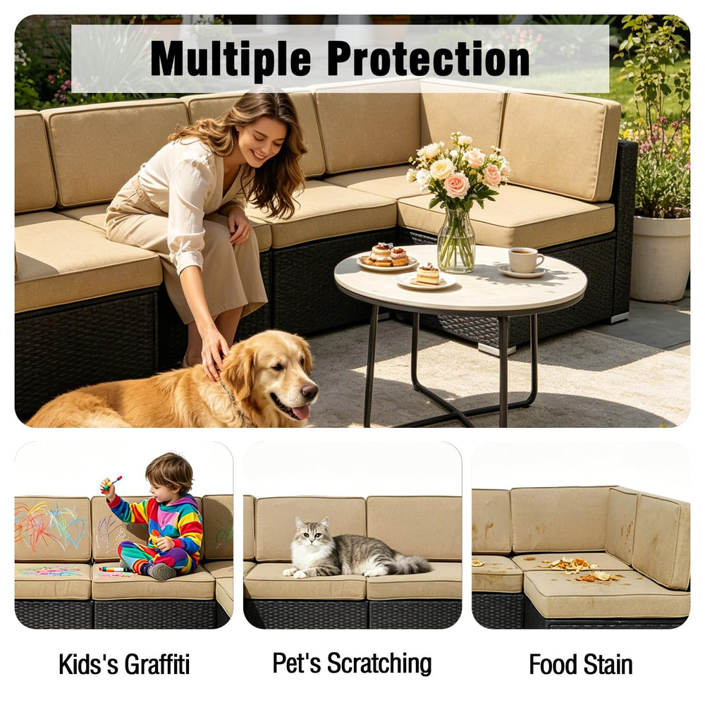 FKSLIFE installed on patio sofa setting, creates cohesive outdoor seating