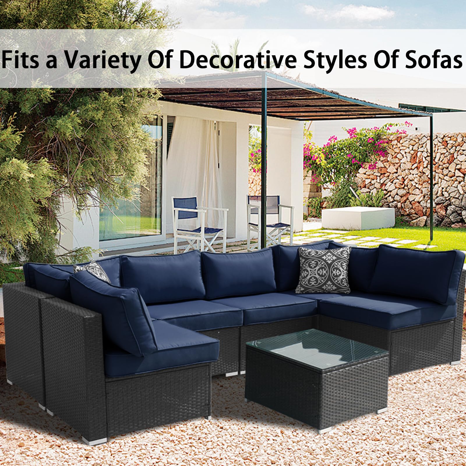 FKSLIFE size comparison with ruler ensures correct fit for cushions